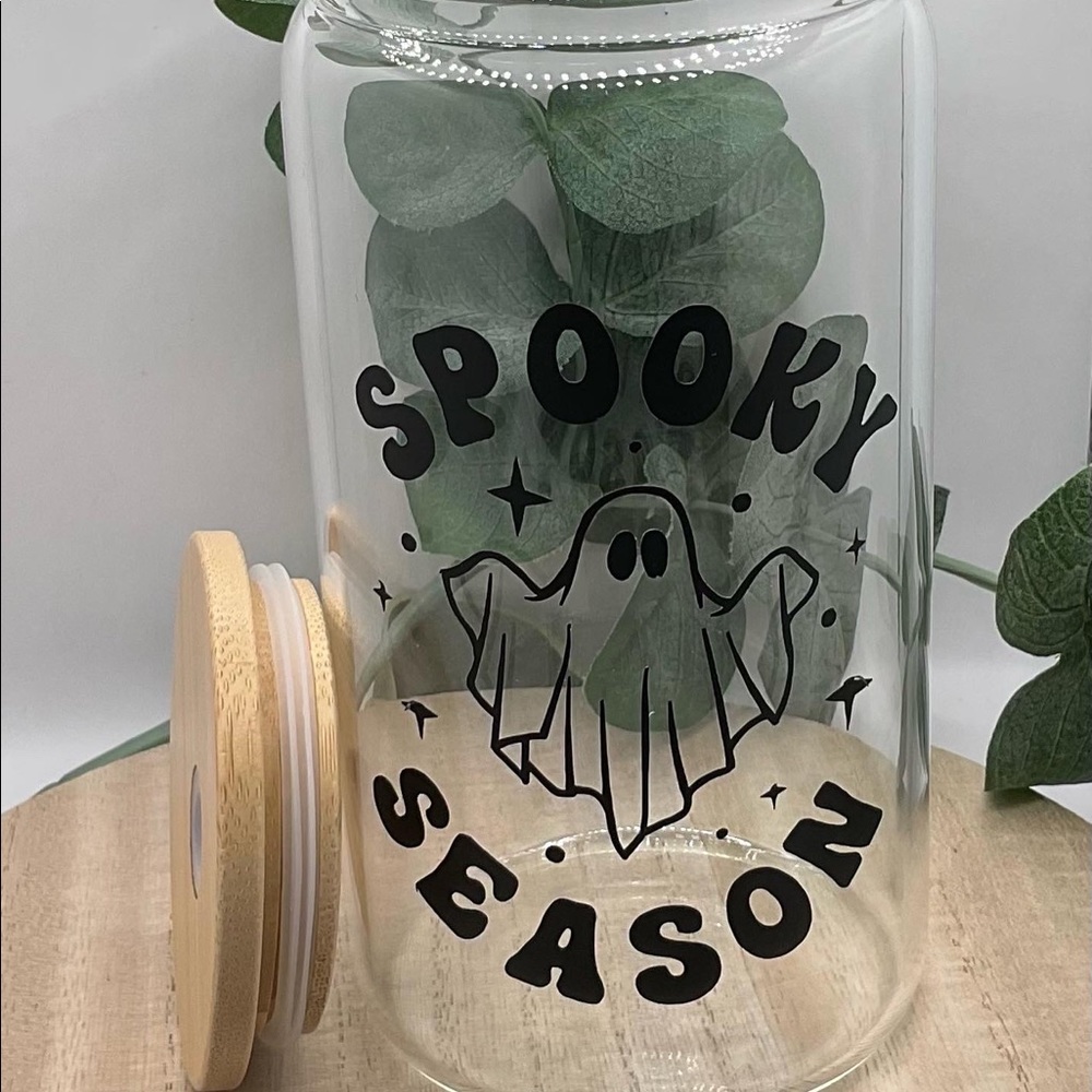 Spooky Season Glass Cup